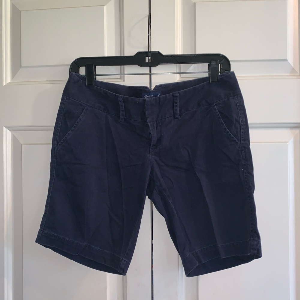 American Eagle Outfitters Navy Women's Bermuda Shorts